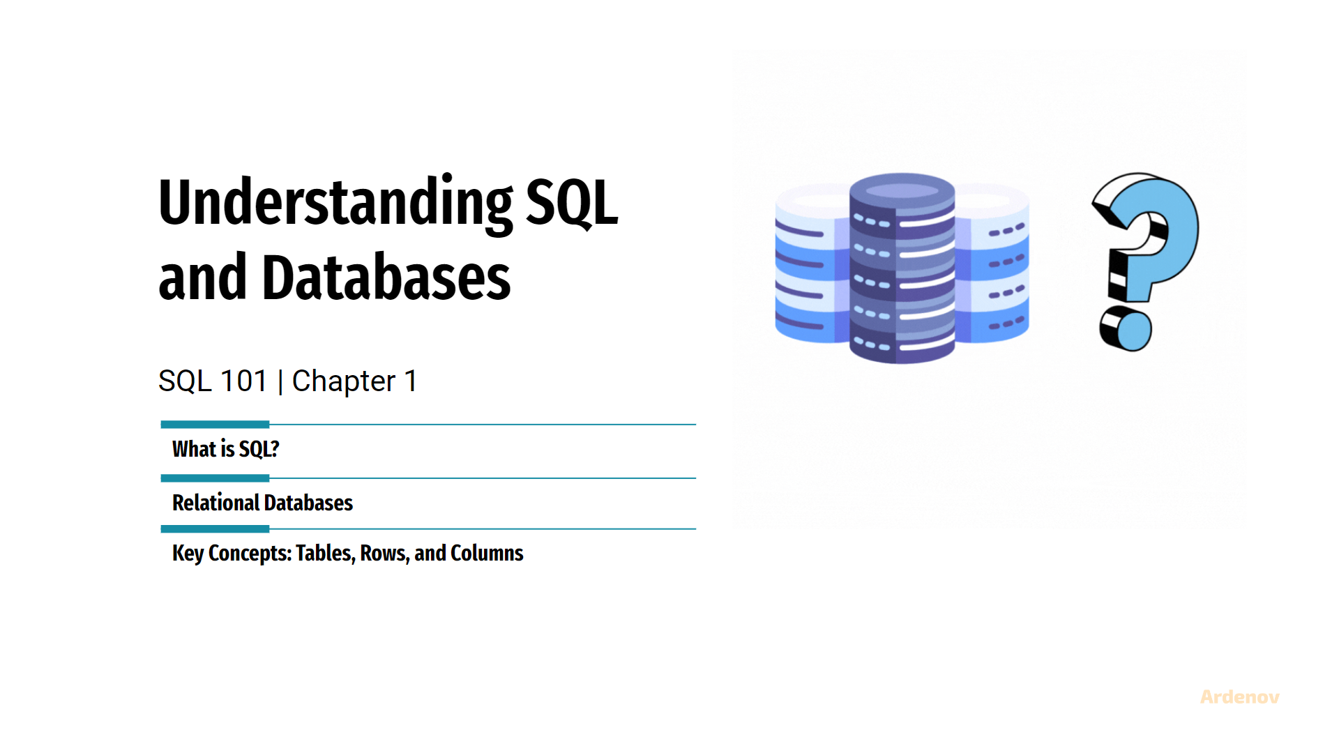 SQL 101 | Chapter 1: Understanding SQL and Databases